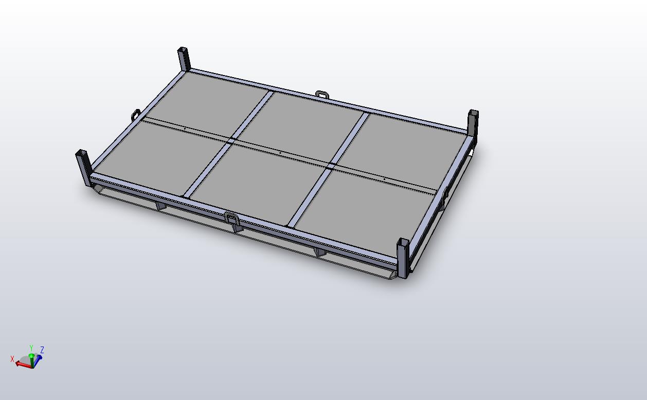 img3 Flat deck steel pallet base