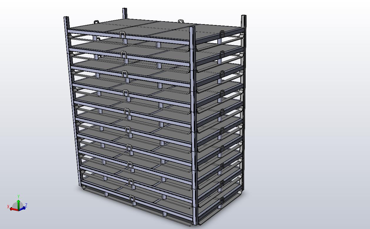 img4 Pallet Stack on Flat deck Steel Pallet