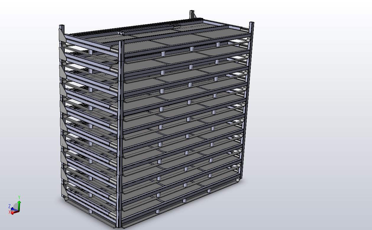 img5 Stacked foldable containers