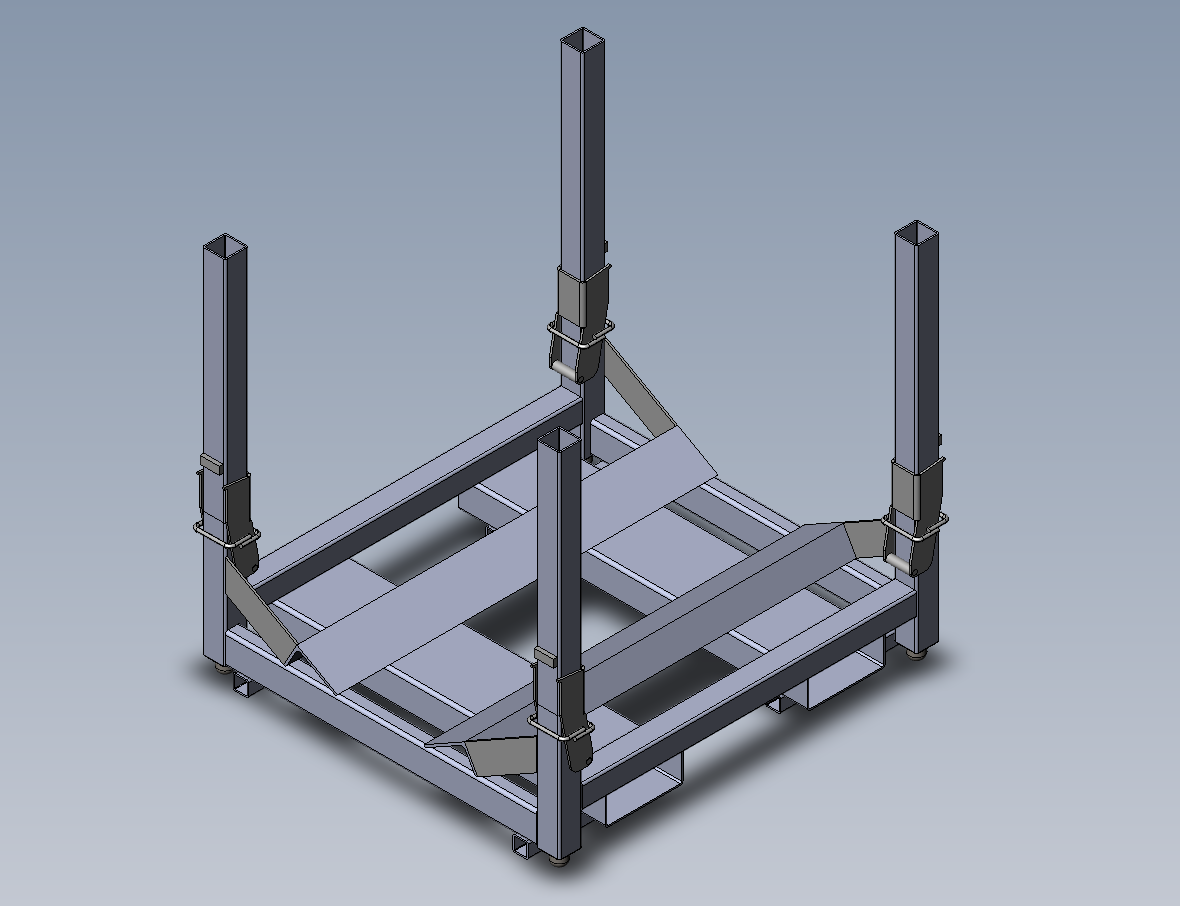 img8 coil Rack with folding corners